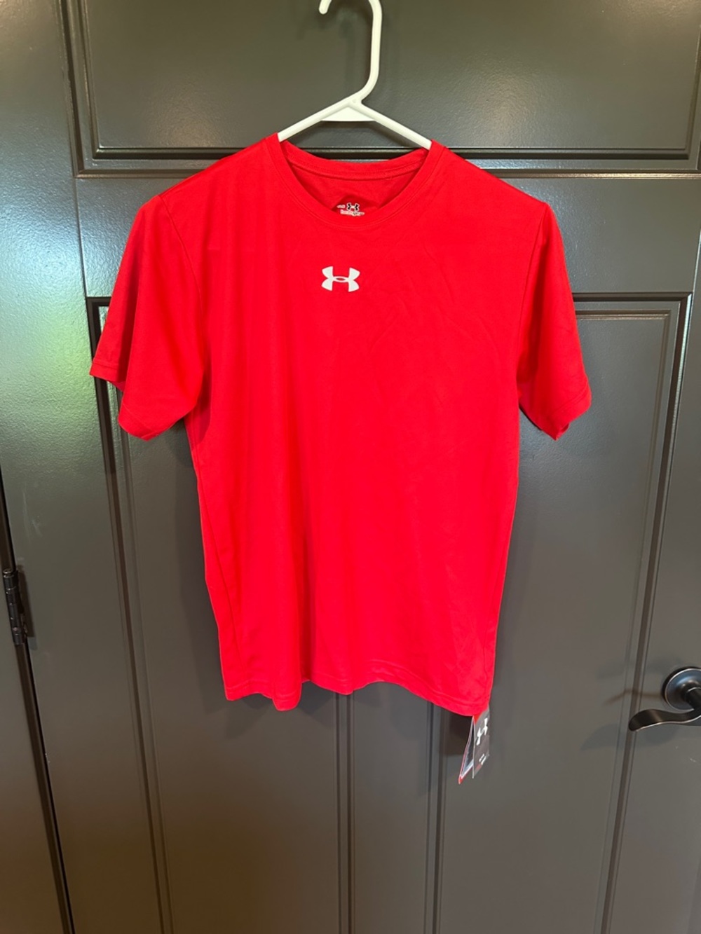 Under Armour Bright Red Short Sleeve Crew Neck Performance Tee